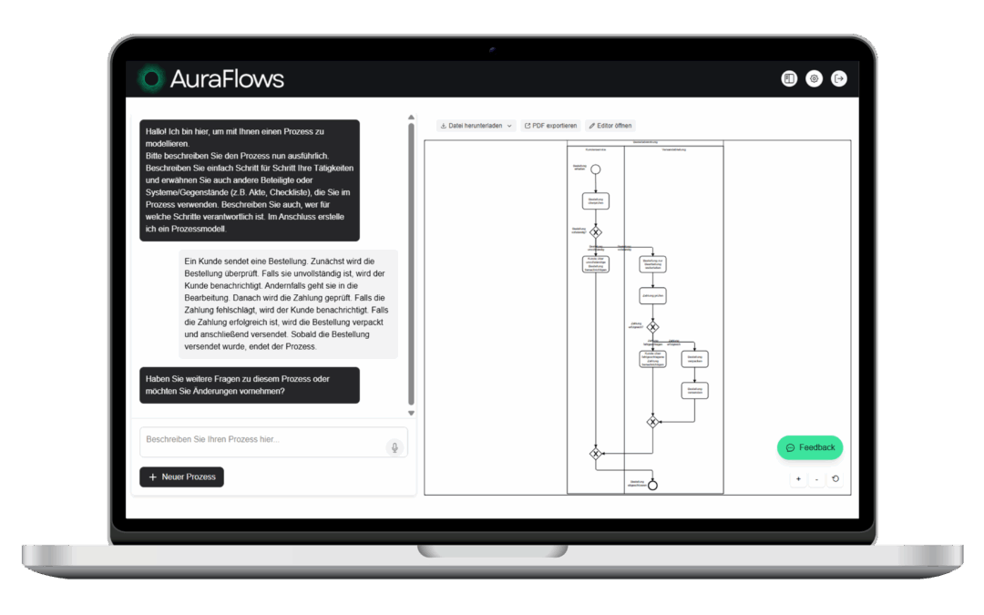 AuraFlows: KI-Tool für sprachbasierte Prozessmodellierung startet in Kommunalverwaltungen